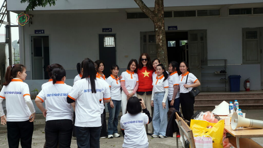 Participants celebrating the successful completion of the short-term hospitality training program