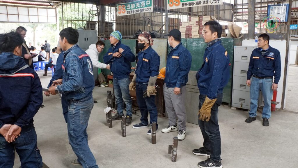 Vietnamese skilled workers in training before European job deployment