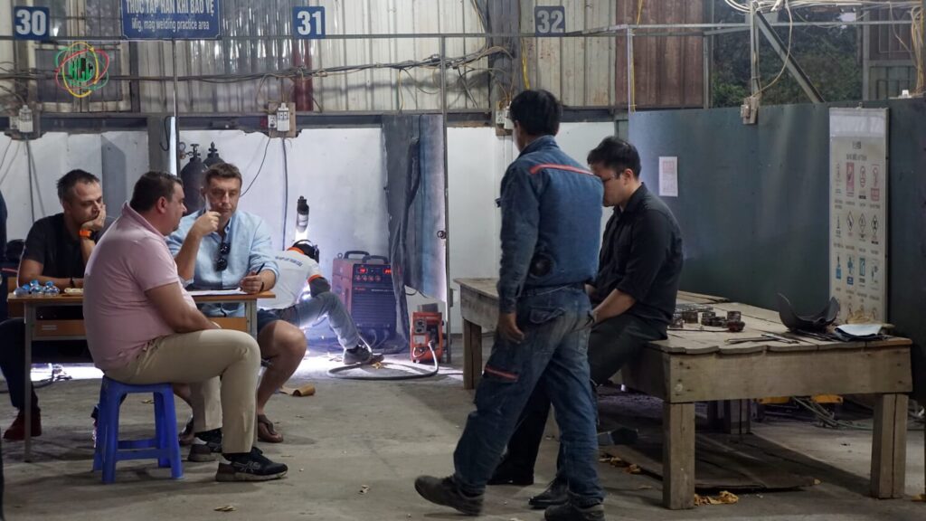 Vietnam welders in language and safety training with best Vietnamese welder agency