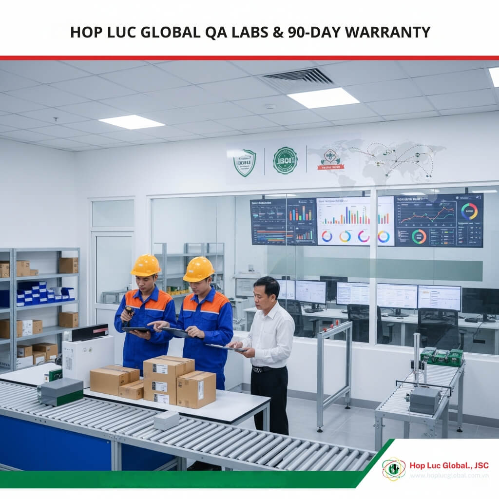 QA labs and dashboards for warehouse workers supply Vietnam