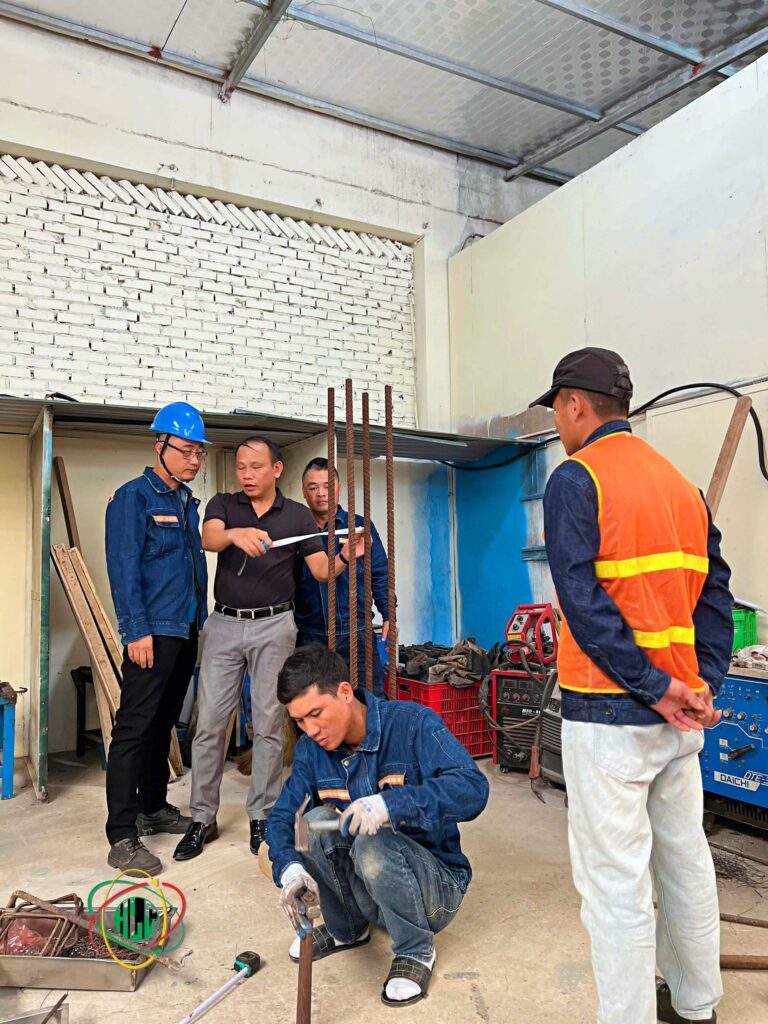 Safety-certified Vietnam construction workers to Europe completing pre-departure HSE training