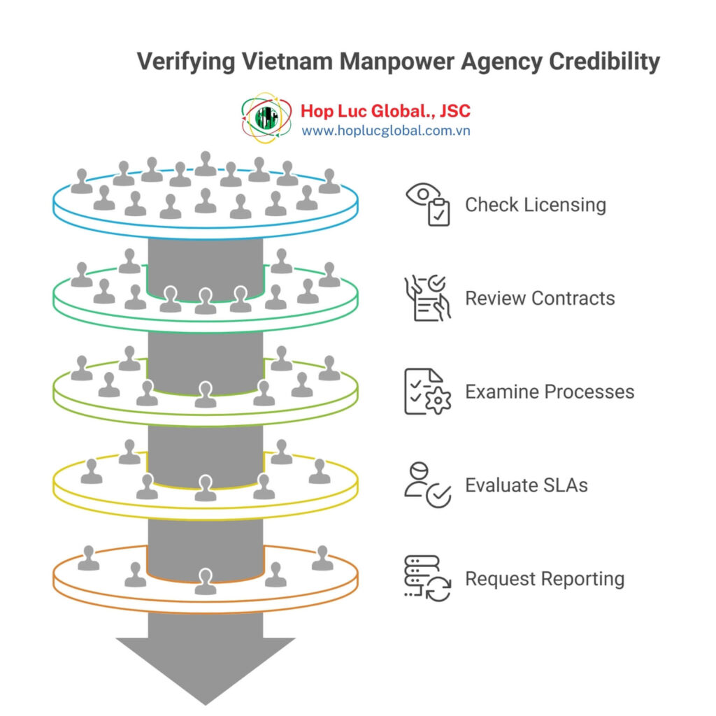 Checklist to verify a Vietnam manpower agency for EU hiring