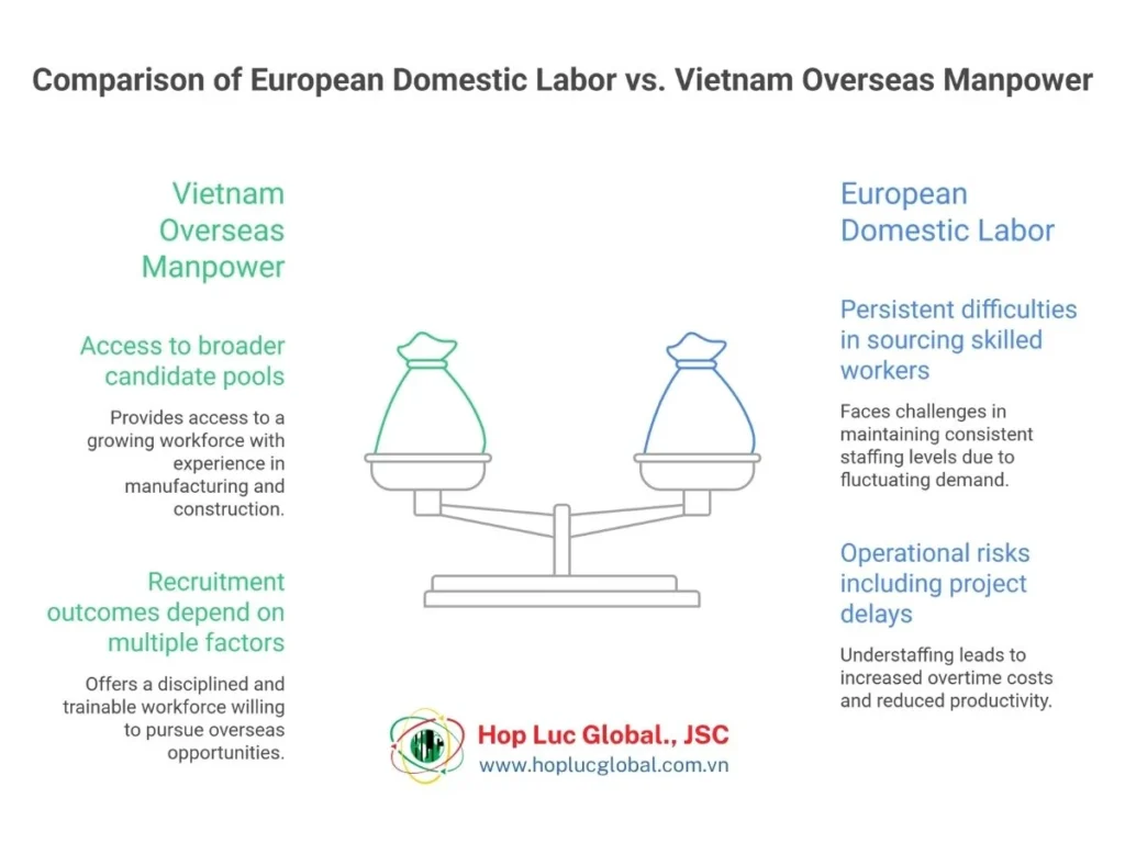 EU employers reviewing workforce planning options with a UAE-approved Vietnam manpower agency