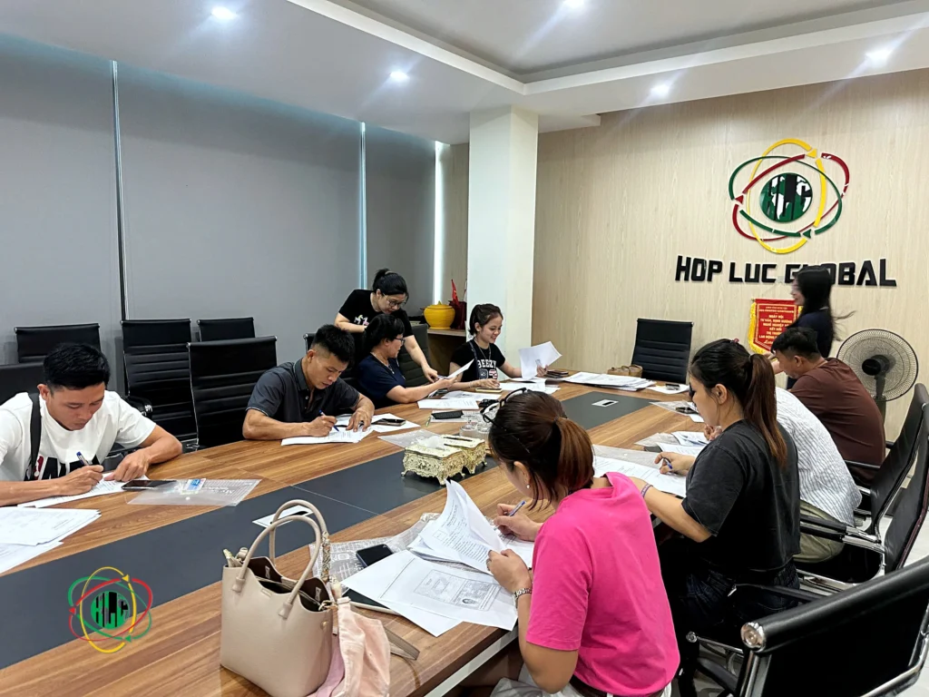 Vietnamese workers preparing for overseas recruitment to Europe