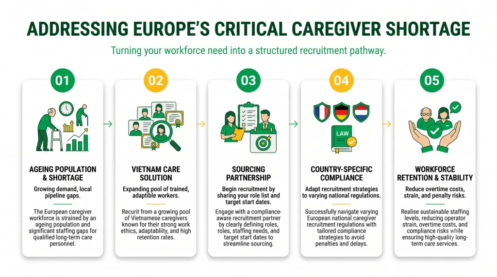 vietnam caregivers recruitment to Europe - EU caregiver shortage infographic