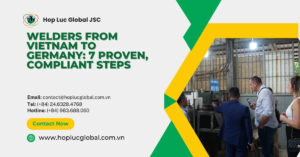 Certified welders from Vietnam to Germany for German industrial projects