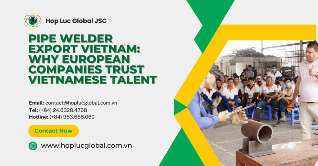 Pipe welder export Vietnam with certified Vietnamese welders
