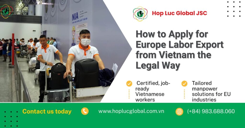 Apply for Europe labor export legally from Vietnam