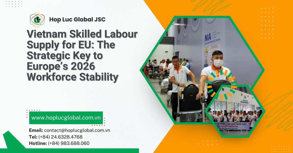 Workers in construction PPE – Vietnam skilled labour supply for EU projects