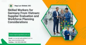 Skilled workers for Germany from Vietnam preparing for industrial employment