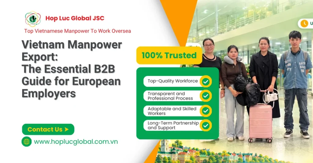 Vietnam manpower export planning session with EU HR team reviewing role specifications