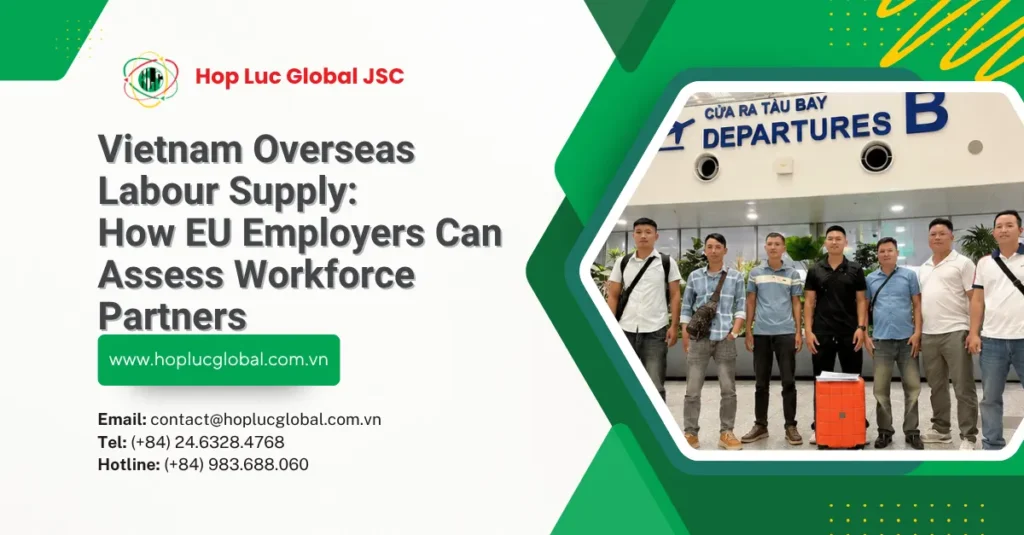 Vietnam overseas labour supply partner assessment session with EU employers reviewing workforce requirements