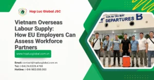 Vietnam overseas labour supply partner assessment session with EU employers reviewing workforce requirements